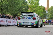 Rallye Český Krumlov: Start v Jelení zahradě v Českém Krumlově